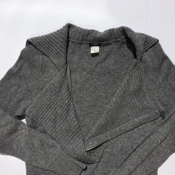 J Crew Wool Cashmere Zipper Sweater sz S - Picture 3 of 7